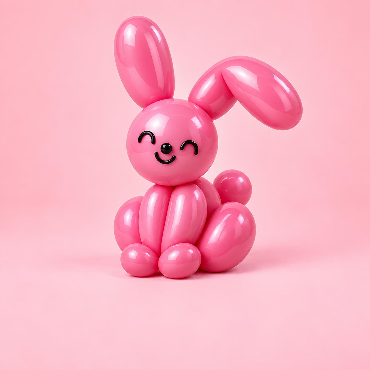 A pink balloon bunny